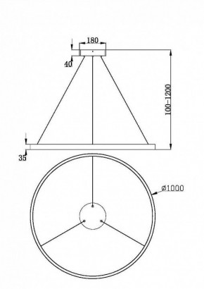 Подвесной светильник Maytoni Rim MOD058PL-L54BK в Елабуге - elabuga.ok-mebel.com | фото 4