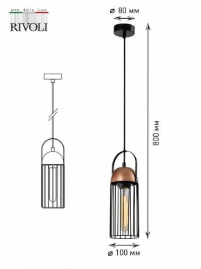 Подвесной светильник Rivoli Anemon Б0047359 в Елабуге - elabuga.ok-mebel.com | фото 9