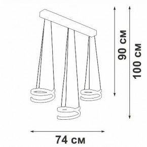 Подвесной светильник Vitaluce V3047 V3047-1/3S в Елабуге - elabuga.ok-mebel.com | фото 4