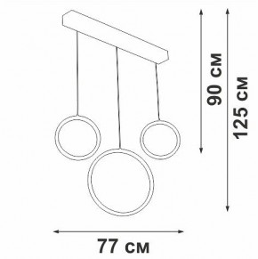 Подвесной светильник Vitaluce V3050 V3050-1/3S в Елабуге - elabuga.ok-mebel.com | фото 5