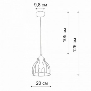 Подвесной светильник Vitaluce V3102 V3102-0/1S в Елабуге - elabuga.ok-mebel.com | фото 3