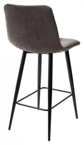 Полубарный стул CHILLI-QB графит #14, велюр / черный каркас (H=66cm) М-City в Елабуге - elabuga.ok-mebel.com | фото 4