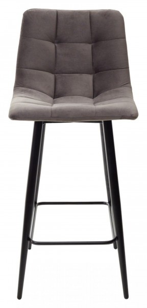 Полубарный стул CHILLI-QB графит #14, велюр / черный каркас (H=66cm) М-City в Елабуге - elabuga.ok-mebel.com | фото 5