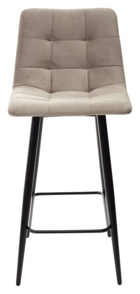 Полубарный стул CHILLI-QB латте #25, велюр / черный каркас (H=66cm) М-City в Елабуге - elabuga.ok-mebel.com | фото