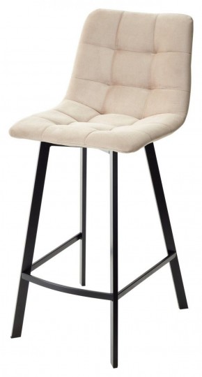 Полубарный стул CHILLI-QB SQUARE бежевый #5, велюр / черный каркас (H=66cm) М-City в Елабуге - elabuga.ok-mebel.com | фото