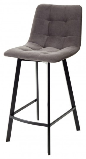 Полубарный стул CHILLI-QB SQUARE графит #14, велюр / черный каркас (H=66cm) М-City в Елабуге - elabuga.ok-mebel.com | фото