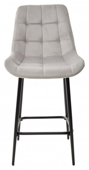 Полубарный стул ХОФМАН, цвет H-09 Светло-серый, велюр / черный каркас H=63cm М-City в Елабуге - elabuga.ok-mebel.com | фото 5