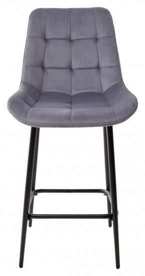 Полубарный стул ХОФМАН, цвет H-14 Серый, велюр / черный каркас H=63cm М-City в Елабуге - elabuga.ok-mebel.com | фото 7
