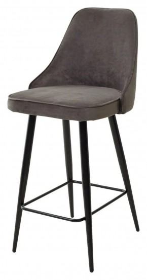 Полубарный стул NEPAL-PB ГРАФИТ #14, велюр/ черный каркас (H=68cm) М-City в Елабуге - elabuga.ok-mebel.com | фото 1