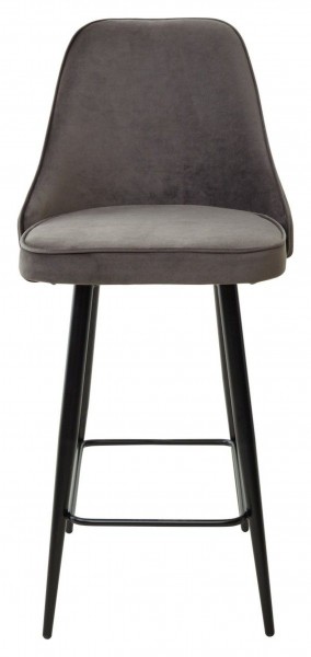 Полубарный стул NEPAL-PB ГРАФИТ #14, велюр/ черный каркас (H=68cm) М-City в Елабуге - elabuga.ok-mebel.com | фото 6