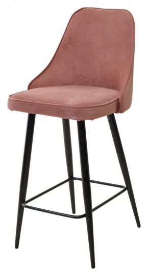 Полубарный стул NEPAL-PB РОЗОВЫЙ #15, велюр/ черный каркас (H=68cm) М-City в Елабуге - elabuga.ok-mebel.com | фото 1