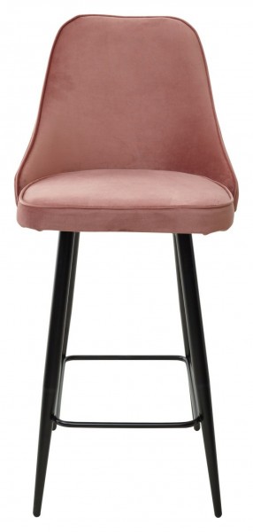 Полубарный стул NEPAL-PB РОЗОВЫЙ #15, велюр/ черный каркас (H=68cm) М-City в Елабуге - elabuga.ok-mebel.com | фото 5