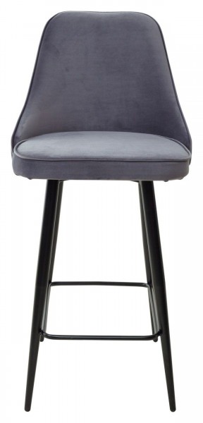 Полубарный стул NEPAL-PB СЕРЫЙ #27, велюр/ черный каркас (H=68cm) М-City в Елабуге - elabuga.ok-mebel.com | фото 5
