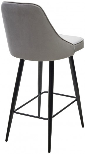 Полубарный стул NEPAL-PB СВЕТЛО- СЕРЫЙ BM-4, велюр/ черный каркас (H=68cm) М-City в Елабуге - elabuga.ok-mebel.com | фото 4