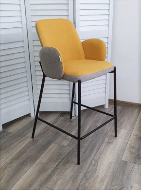 Полубарный стул NYX (H=65cm) VF106 желтый / VF120 серый М-City в Елабуге - elabuga.ok-mebel.com | фото