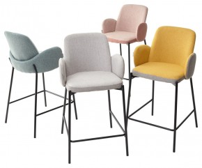 Полубарный стул NYX (H=65cm) VF106 желтый / VF120 серый М-City в Елабуге - elabuga.ok-mebel.com | фото 2