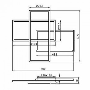 Потолочная люстра Maytoni Line MOD016CL-L80BK в Елабуге - elabuga.ok-mebel.com | фото 2