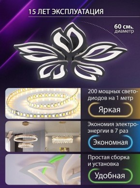 Потолочная люстра Natali Kovaltseva FORTUNA LED LAMPS 81107/5C в Елабуге - elabuga.ok-mebel.com | фото 5