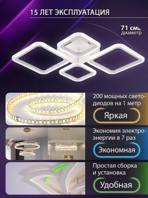 Потолочная люстра Natali Kovaltseva OPTI LED LAMPS 81108/1C в Елабуге - elabuga.ok-mebel.com | фото 5