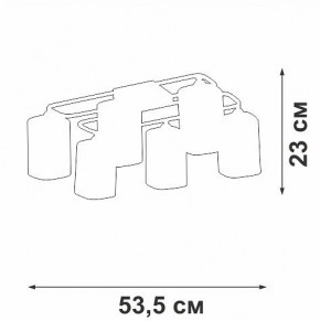 Потолочная люстра Vitaluce V3092 V3092-1/6PL в Елабуге - elabuga.ok-mebel.com | фото 4