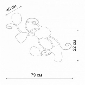 Потолочная люстра Vitaluce V3269 V3269-3/6PL в Елабуге - elabuga.ok-mebel.com | фото 2