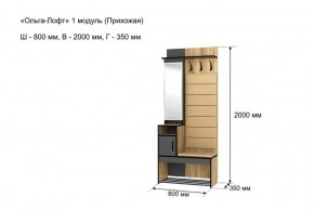 Прихожая "Ольга-Лофт 1" в Елабуге - elabuga.ok-mebel.com | фото 4