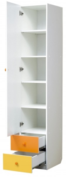 Шкаф 1-но дверный с ящиками и зеркалом Радуга (400) в Елабуге - elabuga.ok-mebel.com | фото 2