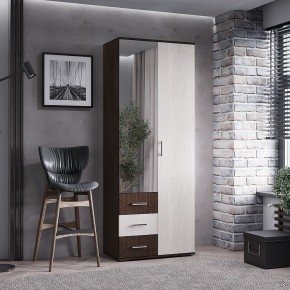 Шкаф 2-х створчатый Белла (Венге/Ясень белый) в Елабуге - elabuga.ok-mebel.com | фото 3