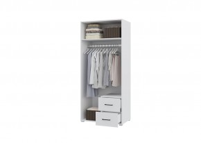 Шкаф 2-х створчатый с ящиками VICTOR (Белый) в Елабуге - elabuga.ok-mebel.com | фото 2