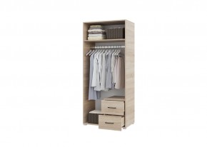 Шкаф 2-х створчатый с ящиками VICTOR (Сонома-Белый) в Елабуге - elabuga.ok-mebel.com | фото 2