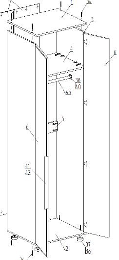 Шкаф 2-ств. для одежды "Лео" в Елабуге - elabuga.ok-mebel.com | фото 2
