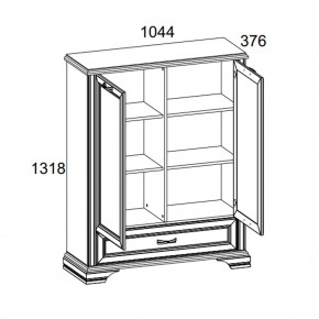 Шкаф 2D1SL, MONAKO, цвет Сосна винтаж/дуб анкона в Елабуге - elabuga.ok-mebel.com | фото 3