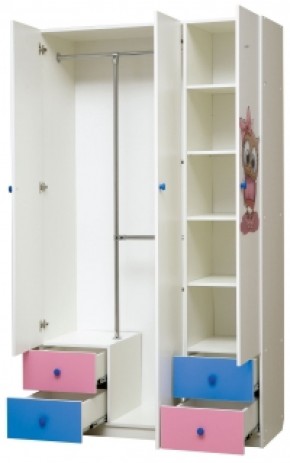 Шкаф 3-х дверный с ящиками и фотопечатью Совята 3.1 (1200) в Елабуге - elabuga.ok-mebel.com | фото 2