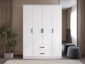 Шкаф 4-х створчатый Титан (белый) в Елабуге - elabuga.ok-mebel.com | фото