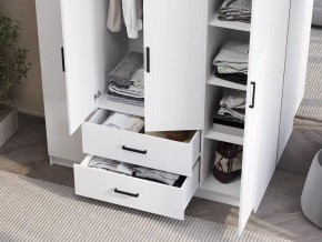Шкаф 4-х створчатый Титан (белый) в Елабуге - elabuga.ok-mebel.com | фото 3