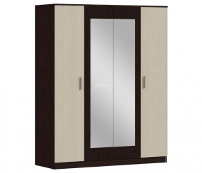 Шкаф 4х дверный с зеркалами Уют СБ-2750/1.Н (Венге/Паллада) в Елабуге - elabuga.ok-mebel.com | фото