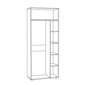 Шкаф для одежды 1751 Бьянка в Елабуге - elabuga.ok-mebel.com | фото 2
