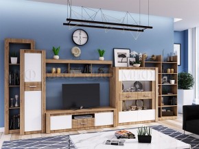 ТЕРРА Шкаф для посуды (Белый глянец/дуб сонома) в Елабуге - elabuga.ok-mebel.com | фото 3