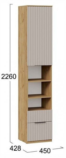 Шкаф комбинированный Хилтон Исп. 2 в Елабуге - elabuga.ok-mebel.com | фото 4