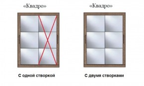 Шкаф-купе №19 Серия 3 Квадро (1500) Ясень Анкор светлый в Елабуге - elabuga.ok-mebel.com | фото 3