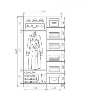 Шкаф-купе ХИТ 22-4-12-88 (420) в Елабуге - elabuga.ok-mebel.com | фото 5