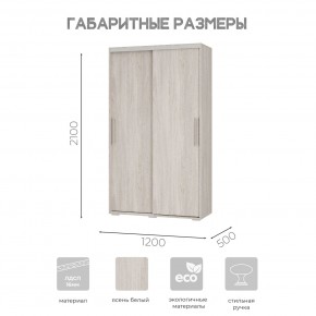 Шкаф-купе ШКК-11 (ясень белый) в Елабуге - elabuga.ok-mebel.com | фото 7