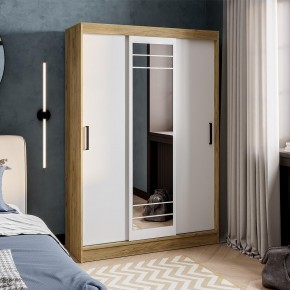Шкаф-купе Тео ШКК-02 (крафт/белый) в Елабуге - elabuga.ok-mebel.com | фото