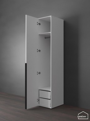 Шкаф Linnea MHR-1-3 2050х400х510 (Белый-М 11.1.1) в Елабуге - elabuga.ok-mebel.com | фото 5