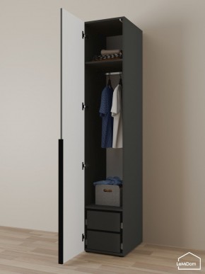 Шкаф Linnea MHR-1-3 2050х400х510 (Графит-М 11.1.25) в Елабуге - elabuga.ok-mebel.com | фото 5