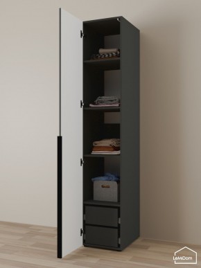 Шкаф Linnea MHR-1-4 2050х400х510 (Графит-М 11.1.25) в Елабуге - elabuga.ok-mebel.com | фото 5