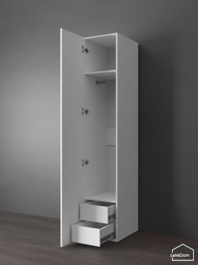 Шкаф Linnea MHR-1PO-3 2050х400х510 (Белый-М 11.1.2) в Елабуге - elabuga.ok-mebel.com | фото 5