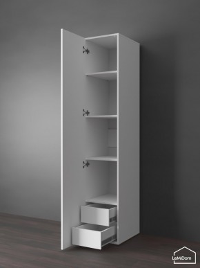 Шкаф Linnea MHR-1PO-4 2050х400х510 (Белый-М 11.1.2) в Елабуге - elabuga.ok-mebel.com | фото 4