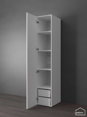 Шкаф Linnea MHR-1PO-4 2050х400х510 (Белый-М 11.1.2) в Елабуге - elabuga.ok-mebel.com | фото 5