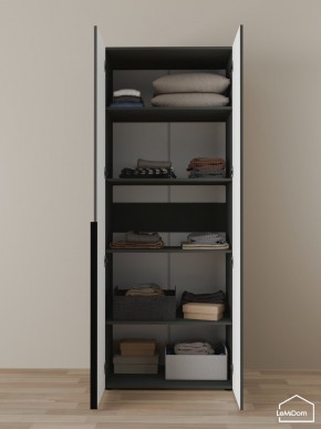 Шкаф Linnea MHR-2-2 2050х800х510 (Графит-М 11.1.25) в Елабуге - elabuga.ok-mebel.com | фото 4